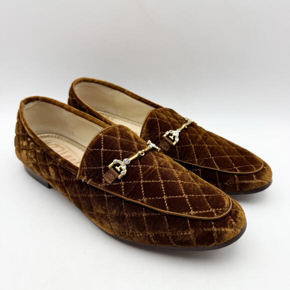 Sam Edelman Shoes - Sam Edelman Womens Loraine Regal Loafers Size 7 M EU 37 Camel Brown Cotton